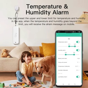 Tuya <strong>WiFi</strong> <strong>Temperature</strong> Humidity <strong>Sensor</strong> IP65 Waterproof Thermometer Smart Life APP <strong>Remote</strong> Control Work with Google Assistant Alexa - Product Image 4