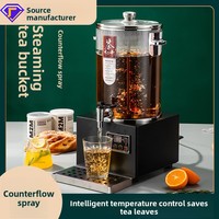 Samovar Électrique Commercial Multifonctionnel 10L/20L/30L avec Filtre en Acier Inoxydable, Prise UK, pour Comptoir, 220-240V, Version Améliorée