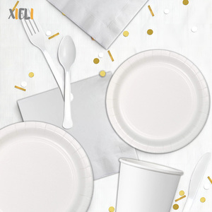 Xieli Vietnam Juegos De Platos De Papel Blanco Vajilla De <span class=keywords><strong>Plato</strong></span> De Papel Desechable - Product Image 2