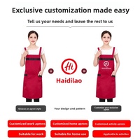 Tabliers imperméables transfrontaliers personnalisés, spéciaux pour la restauration, vêtements de travail pour serveurs et serveuses, tabliers de taille pour les salons de thé