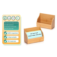 Accesorios de Escritorio para Dispensador de Notas Adhesivas, Suministros Escolares para Porta Cuadernos y Organizadores, Madera de Bambú