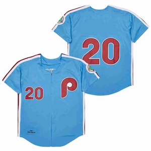 Camiseta de Béisbol Bordada Personalizada, Deportiva, de Poliéster <span class=keywords><strong>Azul</strong></span>, con Cierre, para Hombre, Mujer y Jóvenes, de los Equipos de Phoenix, Philadelphia y Pittsburgh - Product Image 2