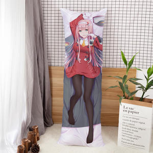 Sıcak Fırsat Anime Sevimli Kız Dokuma Baskılı Karikatür Çevre Dostu Vücut Yastık Kılıfları Ev Kullanımı Darling in the Franxx 150x50 %100 Polyester - Product Image 4