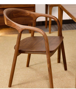 卸売 人気 新デザイン おしゃれな北欧風 無垢材 ダイニングルーム レストラン用家具 ダイニングチェア - Product Image 3