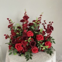Guirlande de fleurs de roses brunes en gros, guirlande de fleurs de haute qualité, centre de table pour mariage, entrée de mariage