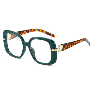 Élégant vert <span class=keywords><strong>carré</strong></span> lunettes de lecture femmes 2025 grand cadre presbytie lunettes cadres Anti lumière bleue haute définition lunettes - Product Image 6