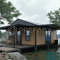 PrefabX Classic-B Cottage modulaire extensible et résistant à l'eau entièrement équipé, adapté à une utilisation en condo et villa