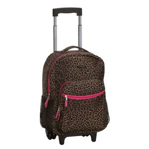 BSCI 17-4inch Personalized New Style Multipurpose Waterproof Travel <b>Backpack</b> with Rolling <b>Wheel</b> for Laptops - Product Image 6