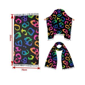 Écharpes hijab imprimées UV, châles ethniques, bandanas, foulards, pashmina, écharpe longue double face, franges - Product Image 5