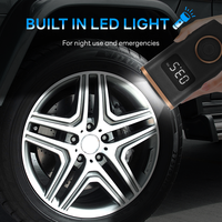 Inflator-DC7.4V de pneu portable numérique intelligent 150psi arrêt automatique de la lumière LED pour vélo/moto/voiture