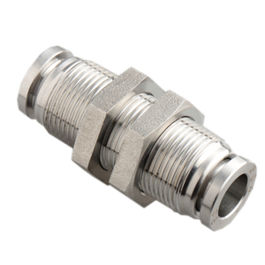 3/8 Zoll Union-Steckverbinder aus Edelstahl SS316L, verzinkt, geschmiedet, pneumatische Push-to-Connect-Fittings mit RoHS-Zertifizierung - Product Image 1