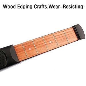 Guitarra de bolsillo portátil, dispositivo de práctica de 6 trastes de material ABS para ejercicio de dedos, accesorio para instrumentos musicales - Product Image 3