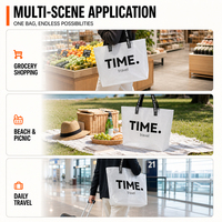 Sac de courses pliable en PP tissé, imperméable, recyclable, écologique, avec logo personnalisé imprimé, nouvelle tendance 2026
