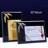 Plaque en bois personnalisée, récompenses, feuille d'olivier dorée, plaque de certificat personnalisée