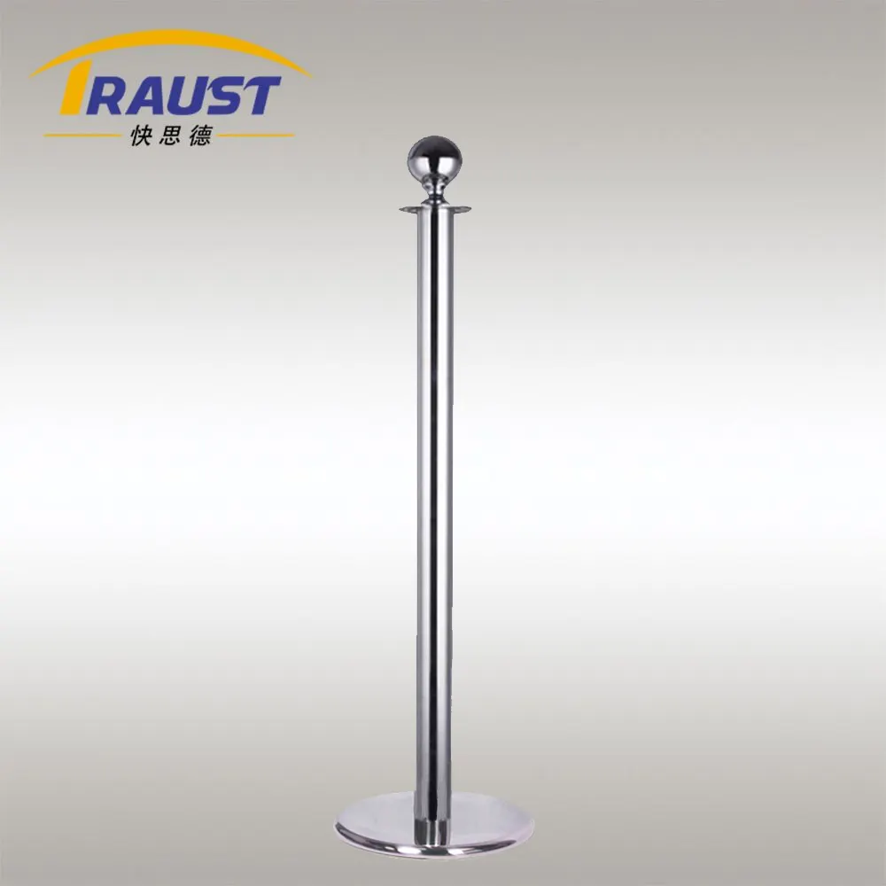 Stainless Steel Barrier Karpet Merah Tiang Antrian Stand Q Manager Tali Beludru Stanchion