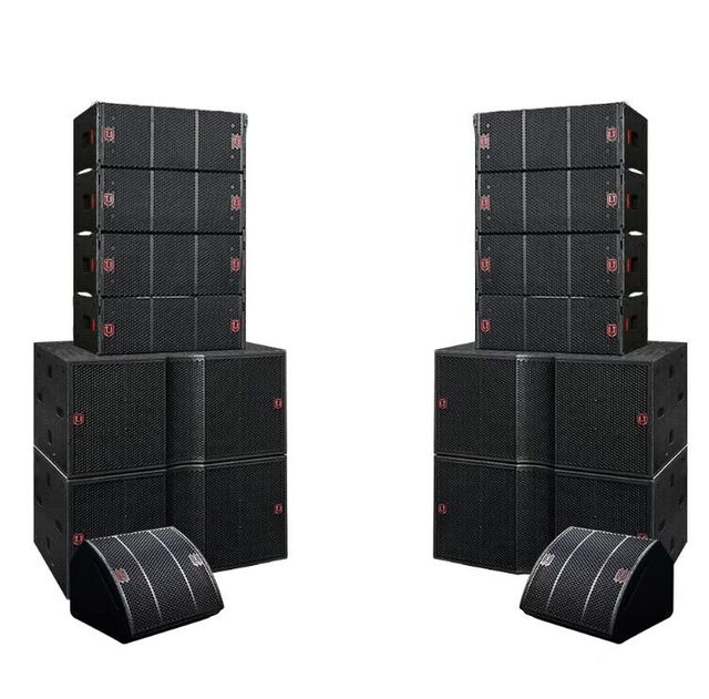 Pro 210 Passive Line Array Speaker Double 10 Inch Powered Sound System Passively/Actively Enhanced