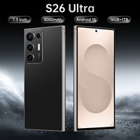 Smartphone Android 5G S26 16 Go 1 To 108 MP CDMA Cellulaire Deca Core HD OLED 120 Hz à Prix d'Usine