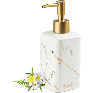 <span class=keywords><strong>Distributeur</strong></span> <span class=keywords><strong>de</strong></span> savon pour comptoir <span class=keywords><strong>de</strong></span> salle <span class=keywords><strong>de</strong></span> bain Céramique ABS 320ML Golden Stripes <span class=keywords><strong>Distributeur</strong></span> <span class=keywords><strong>de</strong></span> savon <span class=keywords><strong>liquide</strong></span> pour lotion à <span class=keywords><strong>lessive</strong></span> - Product Image 1