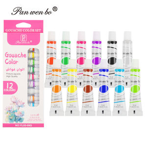 Ensemble de peinture <span class=keywords><strong>Gouache</strong></span> 12 couleurs de haute qualité 9ml aquarelle à l'huile <span class=keywords><strong>acrylique</strong></span> pour peinture d'art <span class=keywords><strong>sur</strong></span> toile papier verre personnalisable - Product Image 1