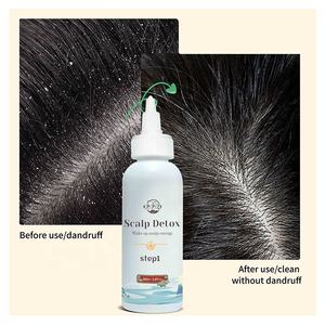 Gel nettoyant professionnel pour le <span class=keywords><strong>cuir</strong></span> <span class=keywords><strong>chevelu</strong></span>, anti-pelliculaire, détoxifiant, rafraîchissant, anti-démangeaisons, réparateur du <span class=keywords><strong>cuir</strong></span> <span class=keywords><strong>chevelu</strong></span>, pour le <span class=keywords><strong>psoriasis</strong></span>, à utiliser avant le <span class=keywords><strong>shampoing</strong></span> - Product Image 2