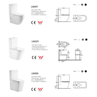 WC monobloc sans bride à double chasse 4,6/3L, avec sortie latérale, certifié 4 étoiles WELS, conforme WaterMark et aux normes australiennes