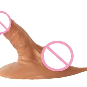 Pieghevole corpo sicuro platino Silicone vari materiali di posa pene realistico giocattoli del sesso Dildo preservativo per le donne