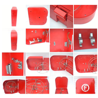 GHD-M2 Coin Rond en fibre de verre Feu Tuyau rack GFP Boîte avec en acier inoxydable bobine Pour Lutte Contre L'incendie IMPA CODE : 330751