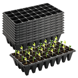 Bandejas de germinación de plástico HIPS con orificios de drenaje de 50/60/72/84/88/98 celdas para semilleros - Product Image 1