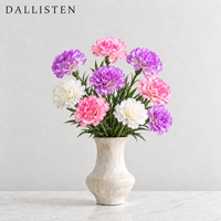 Tige de fleur d'œillet artificielle Dallisten, bouquet floral réaliste en soie pour la décoration de mariage, maison, hôtel, fête, table, vente en gros