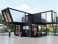 Maison préfabriquée de luxe extensible de 20 et 40 pieds, conteneur modulaire, kit de maisonnette mobile, villa conteneurisée, la mieux notée