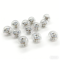 LED de 21 mm de diamètre avec lumières clignotantes rouges et bleues, accessoire d'éclairage pour ballons et jouets, étanche, antichoc et haute luminosité