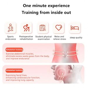 1 Set Maxfree Multifunctional Breathing Exercise Device Abdominal Muscle Trainer Deep Breathing <b>Dumbbell</b> for Men Women Training - Product Image 6