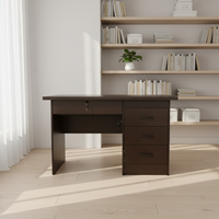 Bureau d'étude moderne en MDF mélaminé, bureau d'ordinateur, mobilier de bureau, mobilier de maison