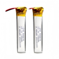 Harga pabrik baterai polimer Lithium 3.7V ramping 500838 050838 130mah untuk Headset nirkabel kantong baterai Ion Lithium