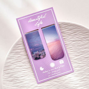 Marcapáginas Magnético Personalizado, Clips Magnéticos para Páginas con Diseño de Paisaje, Regalos para Amantes de los Libros, Regalos de Agradecimiento para Estudiantes y Maestros - Product Image 1