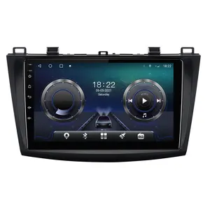 Krando untuk Mazda 3 Android Auto Head Unit 6 + 128G Mobil Radio GPS IPS Layar Sentuh Penuh Stereo dengan BT,WIFI, Carplay Nirkabel