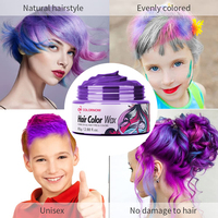 Couleur temporaire cheveux cire bricolage couleur pas endommagé 9 couleurs coiffure pommade matériel temporaire jetable boue cheveux couleur cire