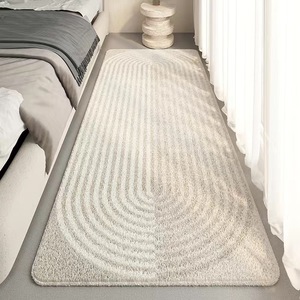 Alfombra de estilo japonés de imitación de cachemira para cabecera de cama, 120x200 cm, gruesa, antideslizante, para dormitorio, decoración del hogar. - Product Image 1