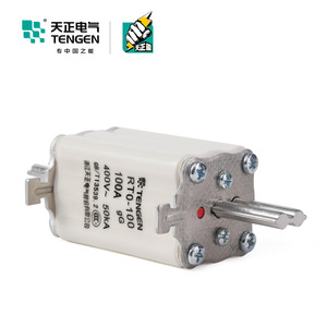 Tengen 100A ฟิวส์ Rto-100ชนิด400V GG ฟิวส์สัมผัสมีดเซรามิกสำหรับป้องกันวงจรแรงดันไฟฟ้าต่ำ - Product Image 2
