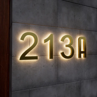 Letrero LED Metálico 3D Retroiluminado de Alta Calidad Personalizado para Empresas de Publicidad, Hospitales, Bodas y Uso en Interiores/Exteriores, Montado en Pared