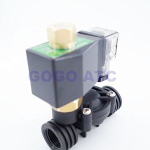 常开双向塑料电磁阀NBR/EPDM/FKM 1/<span class=keywords><strong>2</strong></span> "3/4 1英寸节流孔15/20/25毫米PP-15/20/25k水阀10bar 220V无高质量 - Product Image 2