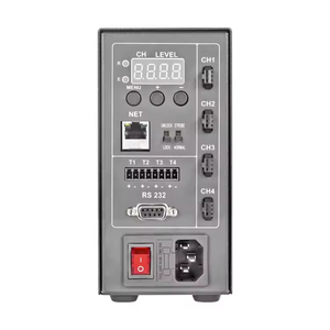 Pengendali peredup LED Digital <span class=keywords><strong>4</strong></span> saluran, aluminum aloi arus konstan beban maksimal 65W pencahayaan industri antarmuka Visual - Product Image 1