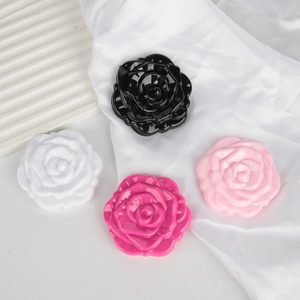 Dompet bundar Mini lipat dua sisi, kaca rias kosmetik bunga wanita - Product Image 3