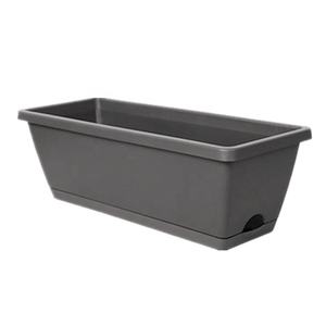 <strong>Windowsill</strong> Box Pot 19" 23" Inch 50 60cm Outdoor Rectangle Window Flower Plastic Hanging Herbs Rectangular Pots Balcony Planter R - Product Image 4