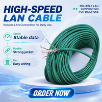 Meilleur prix Câble réseau LAN Cat6 23AWG 0,56 mm en cuivre pur, marque OEM, FTP STP 4 paires, rouleau de 305 m (1000 pi)