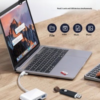 Adaptador de Lector de Tarjetas USB 3.0 de Alta Velocidad Tipo-C AC Compatible con Tarjetas SD y TF, para iPhone, Teléfonos Android, Cámaras, PC, Tabletas, Nuevo