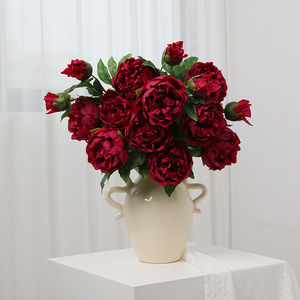 Peony Artificial Flowers Silk High Simulation For Chinese Style Home Decor - Product Image 4