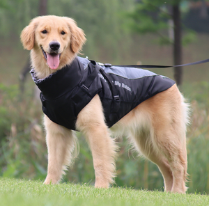 Reiß verschluss Baumwolle Warm New Supplies Bekleidung Kleidung Welpen kostüm Haustier kleine mittlere Hunde solide Haustiere Big Winter Luxus Hunde kleidung - Product Image 5