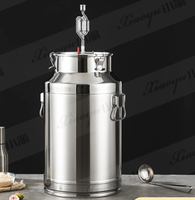 Cuve à alcool en acier inoxydable 304, baril hermétique, conteneur de stockage de vin, seau à lait, cuve de fermentation, équipement de brassage enzymatique
