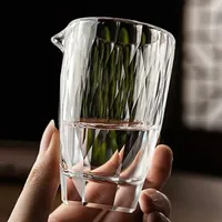 Ensemble de verres à shot en cristal transparent taillé au diamant, faits à la main, haut de gamme, classiques et réutilisables, avec carafe brillante pour liqueur, vodka et saké